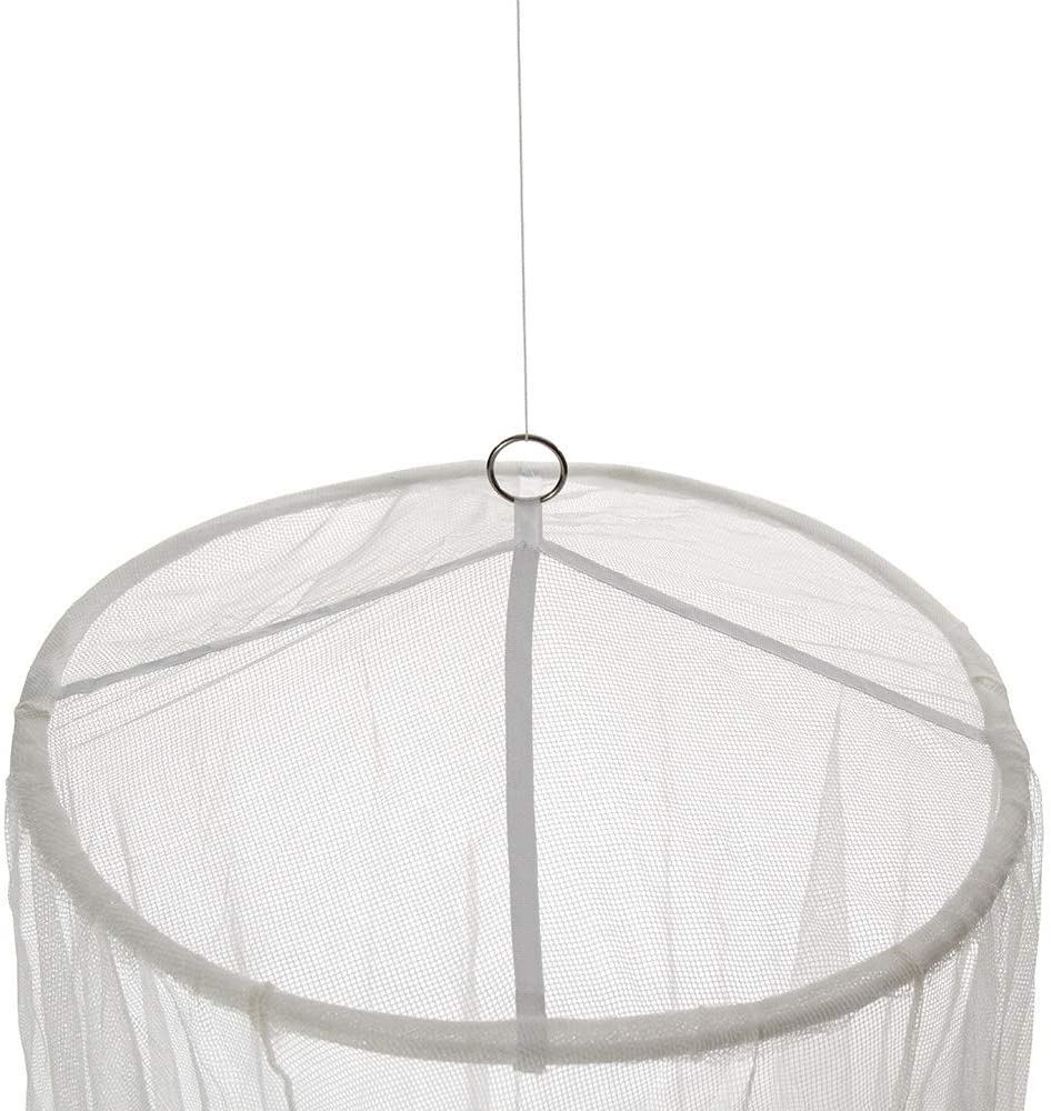 Light Weight bell-shaped mosquito net - impregnated, Black, 270x225 cm (Lot de 1) - Image 4