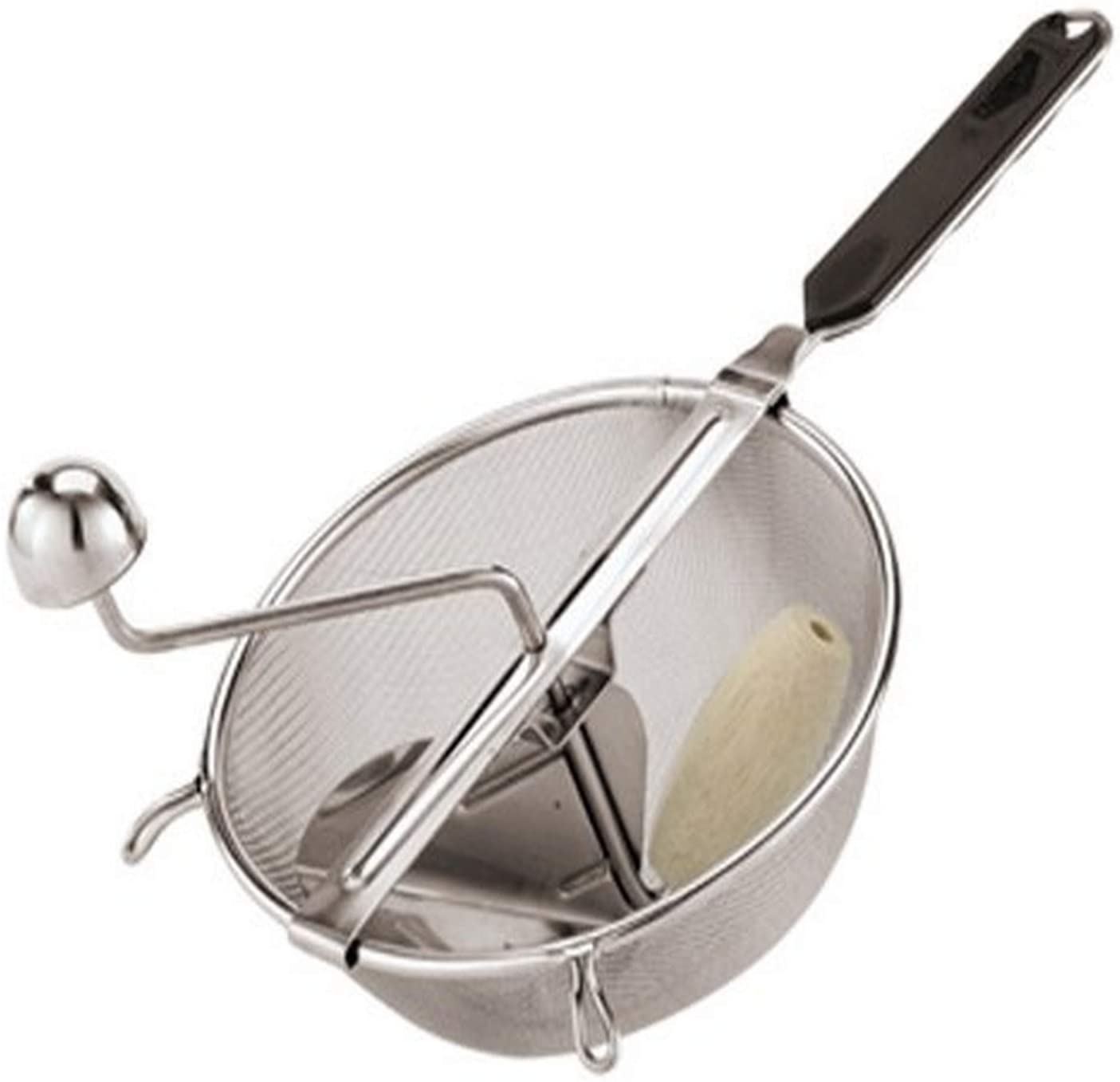 Paderno World Cuisine 7-7/8-Inch Stainless Steel Red Fruit Mill, Silver