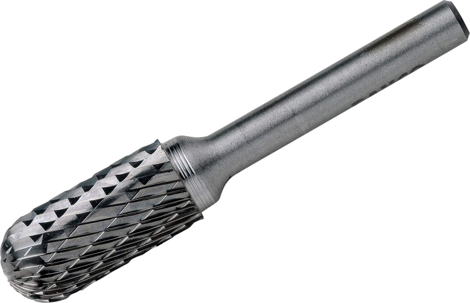 Bahco C1225M06X Rotary Burr with Cylindrical Round Nose Medium, 0 V, Silver, 12/65 mm
