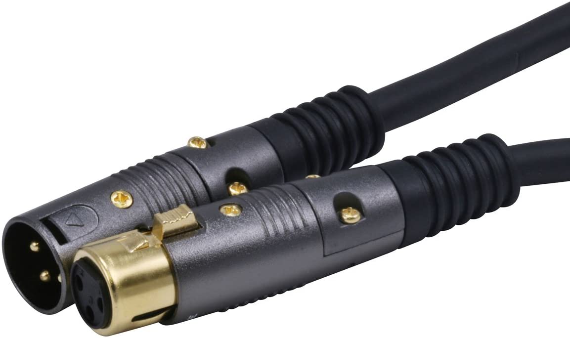 Monoprice XLR to XLR Cable - 45.72M (150ft) M/F, 16AWG Copper Conductors, Gold Plated Connectors - Premier Series