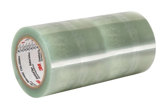 TapeCase 5 8" x 72yd Translucent Clear Polyester Electrical Tape, 2.5" Thick, 72" Length, 8" Width