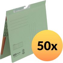 Elba 90463BL Suspension File Manila Cardboard Recycled Material 320 g/m² Commercial Binding and Slit Pack of 50 Blue Hanging Files, Manila Cardboard (RC) 320g / m² Blue