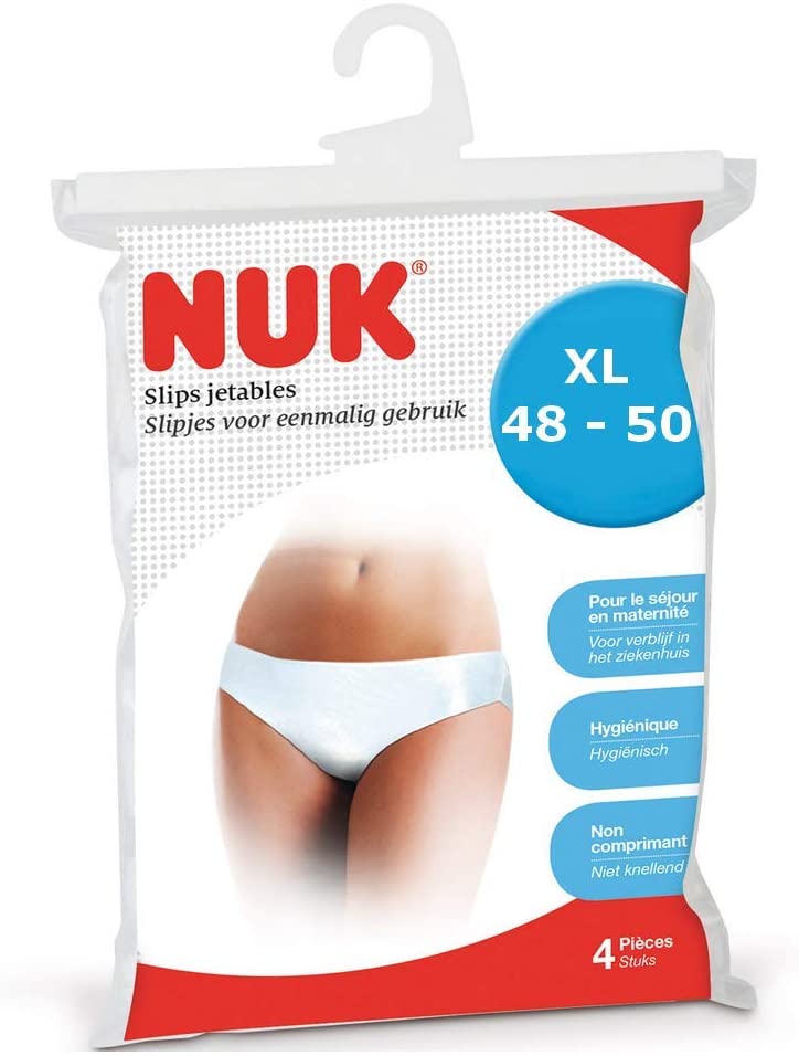 Nuk Disposable Briefs for Maternity Stay, White, XL