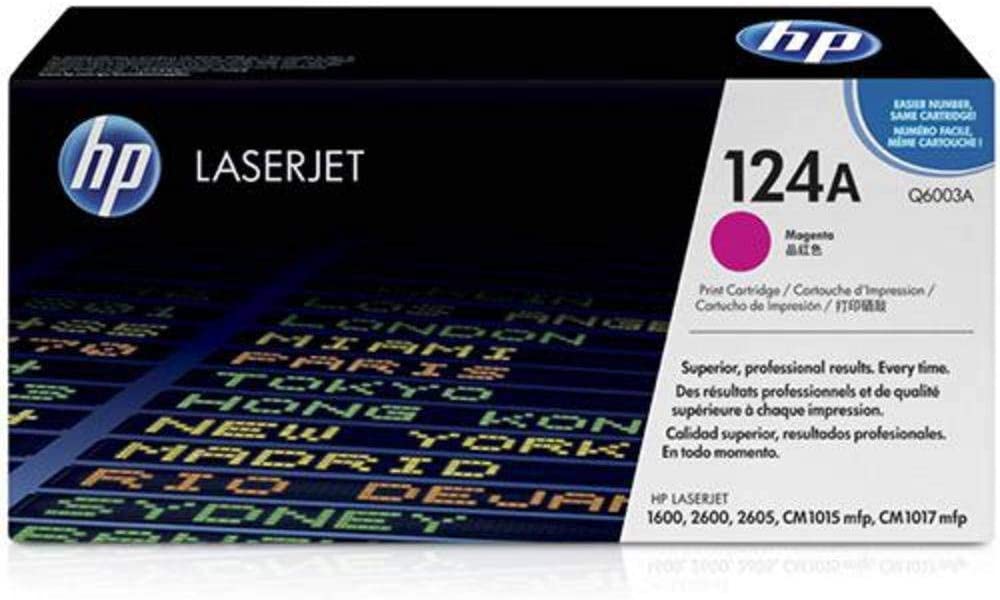 HP Q6001A - 124A Cyan LaserJet Toner, Magenta