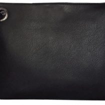 LA HAUTE Women PU Leather Clutch Bags Envelope Handbags Large Evening Party Wristlets Purse