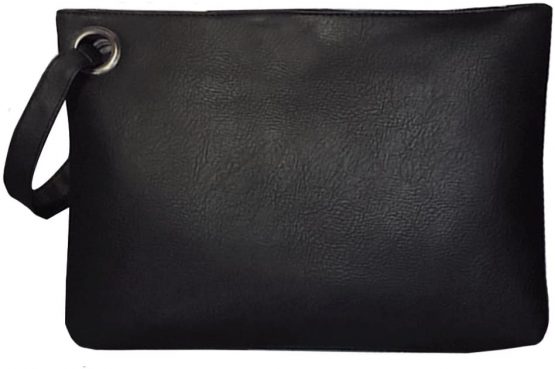LA HAUTE Women PU Leather Clutch Bags Envelope Handbags Large Evening Party Wristlets Purse