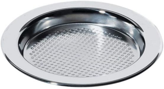 Alessi Glass Coaster in Steel Mat with Mirror Polished Edge, Set of 6