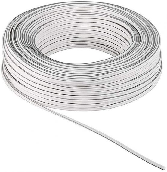 Goobay 15116 Speaker Cable, White, CU, 8 mm Diameter, 25 m Cable Length - Image 2