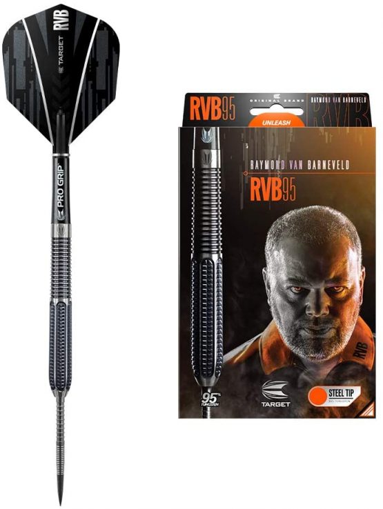 Target Darts Raymond van Barneveld RVB 95 Gen 1 95% Tungsten Steel Tip Darts Set