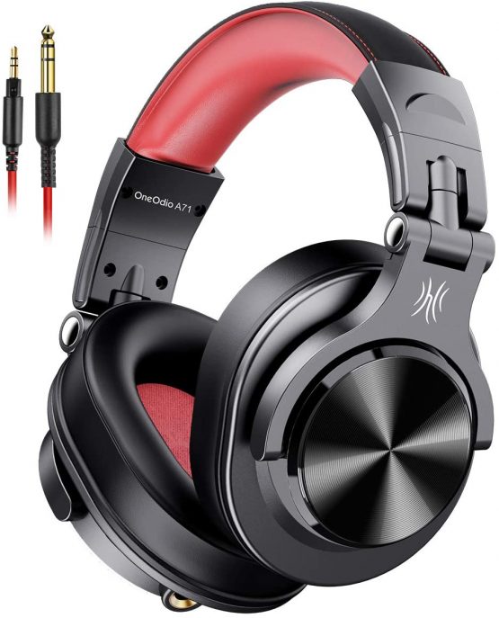 OneOdio DJ Headphones, Over Ear Headphones for Studio Monitoring and Mixing, Professional Headset with Stereo Bass Sound, Foldable Headphones Suitable for Electric Drum Keyboard Guitar Amplifier