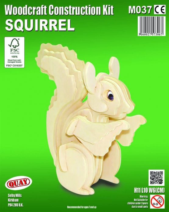 Quay Squirrel Woodcraft Construction Kit FSC - Image 2