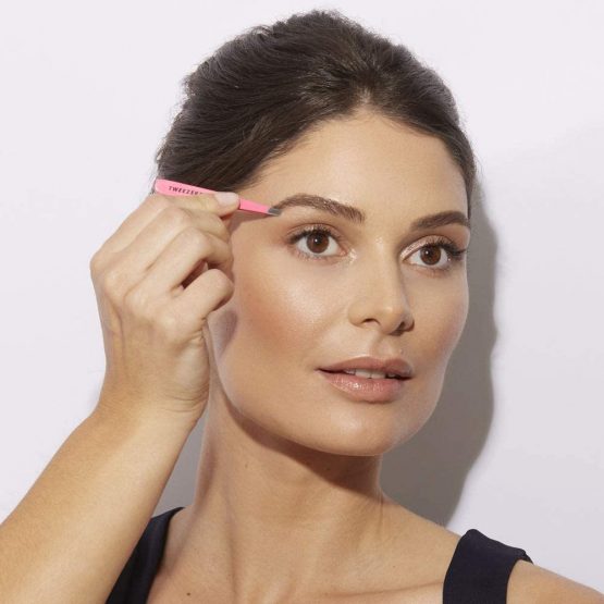 Tweezerman Neon Pink Stainless Steel Mini Slant Tweezer - Image 3