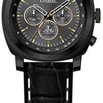 Lifemax Chronograph Style Atomic Talking Watch with Black Leather