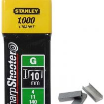 Stanley 1-TRA706T \"Type G\" Staples, Silver, 10 mm, Set of 1000 Piece