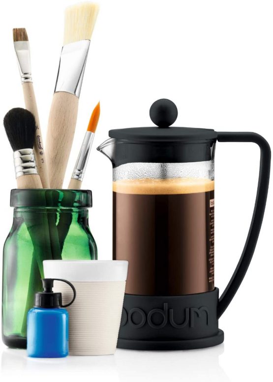 BODUM Brazil 8 Cup French Press Coffee Maker, Black, 1.0 l, 34 oz - Image 2