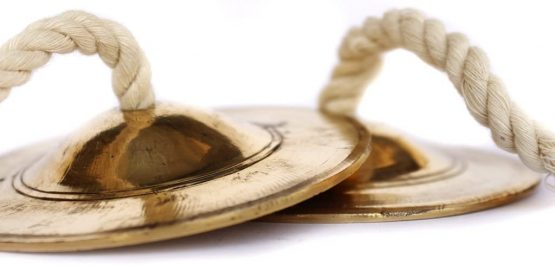 De Kulture Works™ Brass Manjira Handmade Percussion Instrument Hand Cymbals Brass Manjira Hand Cymbal Manjeera Handheld Percussion Cymbal Pair - Image 4