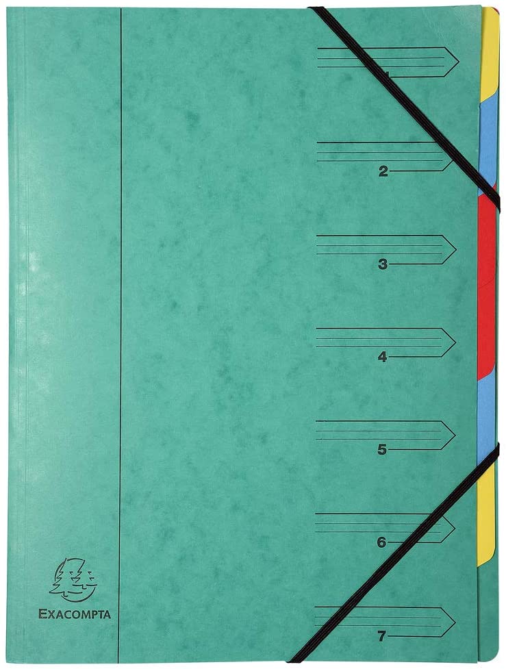 Exacompta, Ref 54073E, Stapled Spine Multipart File, 245 x 320mm in Size, Suitable for Storing A4 Documents