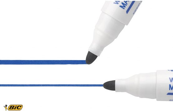 BIC Medium Point Marker - Blue (Pack of 12) - Image 4