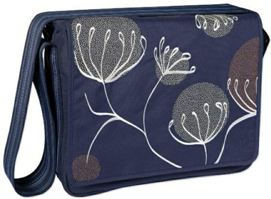 Lassig Casual Messenger Baby Changing Nappy Bag Navy Blowball LMB1030363