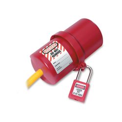 Master Lock Rotating large electrical plug lockout, 240 and 550 volt plugs