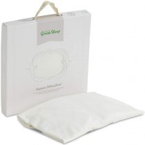The Little Green Sheep Organic Cotton Cot Fitted Sheet,White,BD002FW