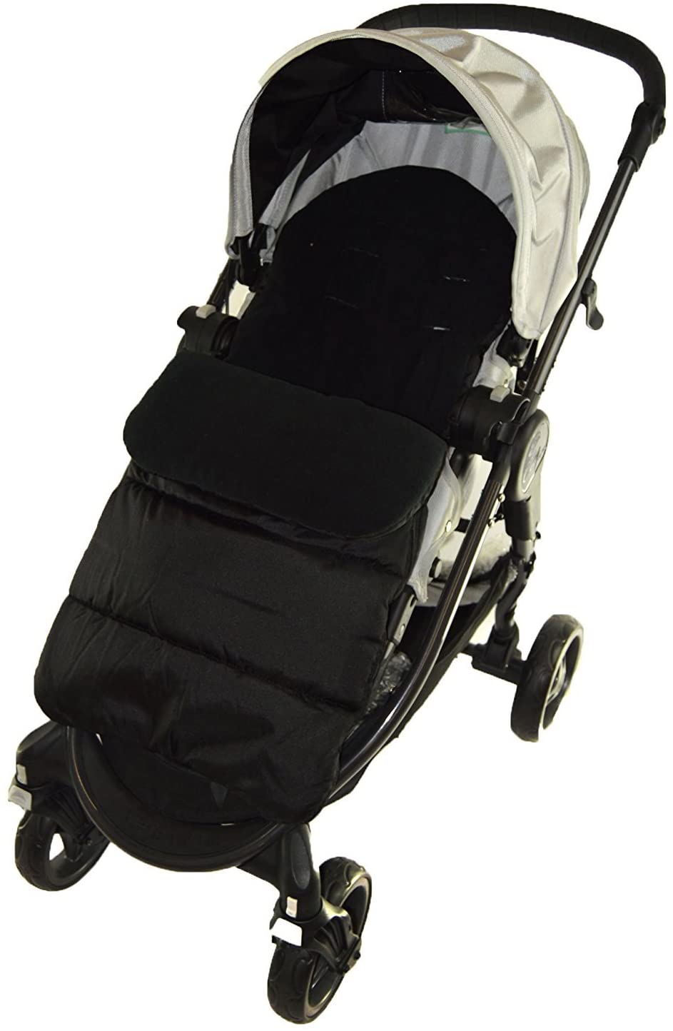 Footmuff/Cosy Toes Compatible with Cybex Agis Pushchair Black Jack