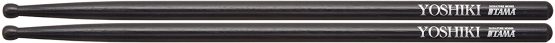 Tama Yoshiki X-Japan Signature TAMA-H-YKB Drumstick Pair Length 398 mm Diameter 14.3 mm Black