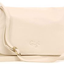 GIGI - Women's Leather Flap Over Cross Body Handbag - Organiser Shoulder Bag with Long Adjustable Strap - OTHELLO 14578