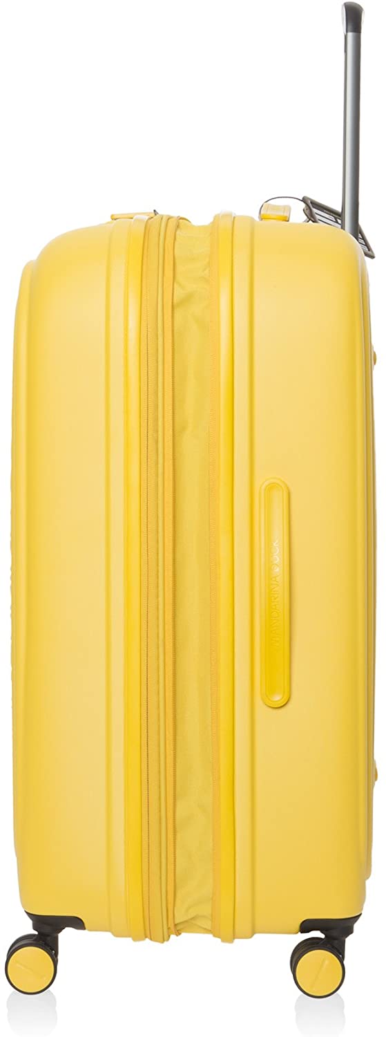 Mandarina Duck LOGODUCK + Trolley Large EXP / Duck Yellow, Unisex Adults’ Luggage Suitcase