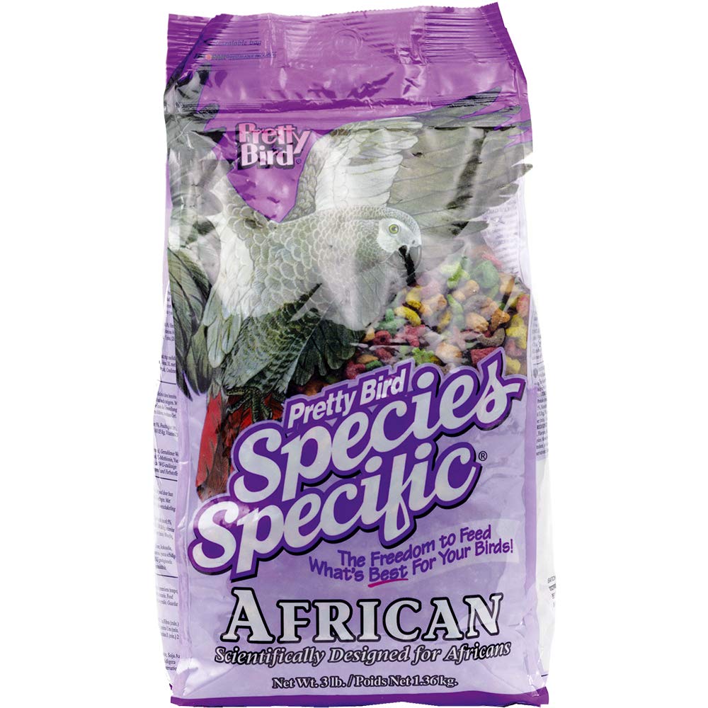 Pretty Bird International Bpb73313 Species Specific African Bird Food With Extra Calcium, 3-Pound, No Color, 1.42 l (Pack of 1)
