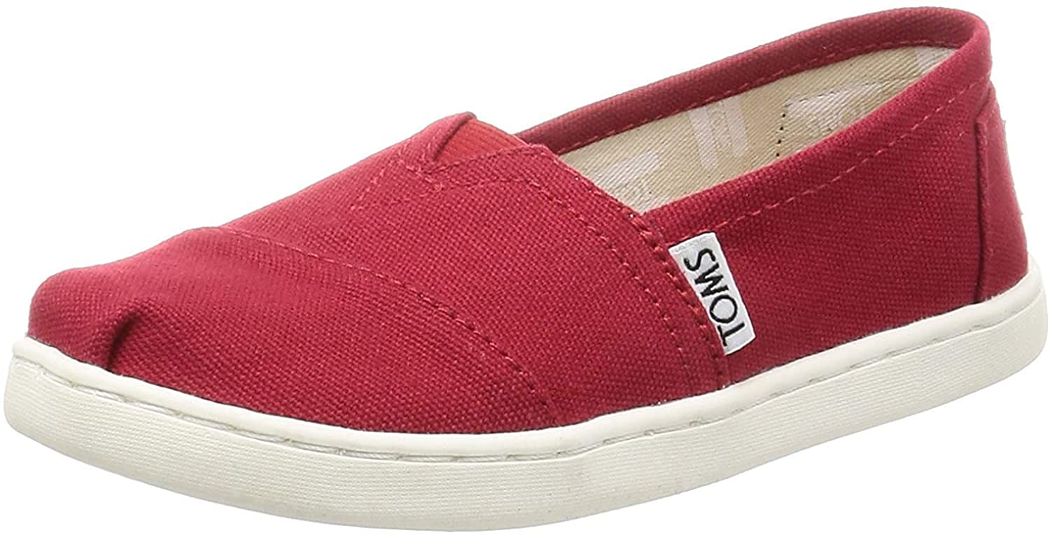 TOMS Unisex Kids Red Alpargata, 10 UK