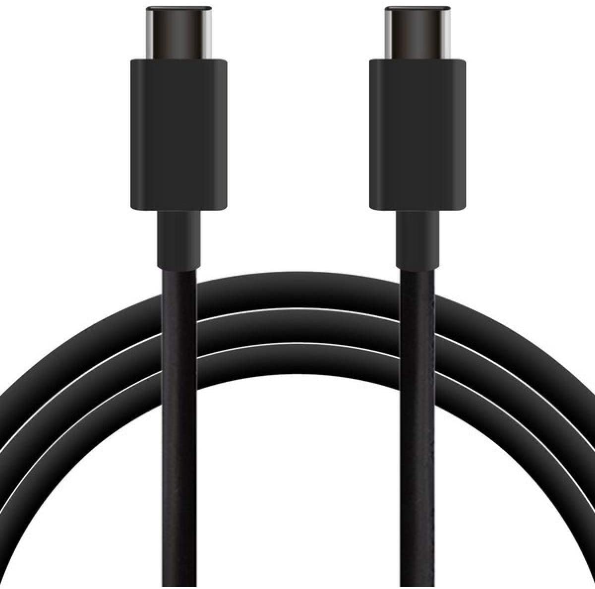 KSIX smart your tech 1m USB Type C and USB Type C Connectors, Black, no aplica