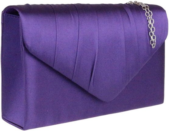 Girly HandBags Satin Pleated Clutch Bag - Image 2