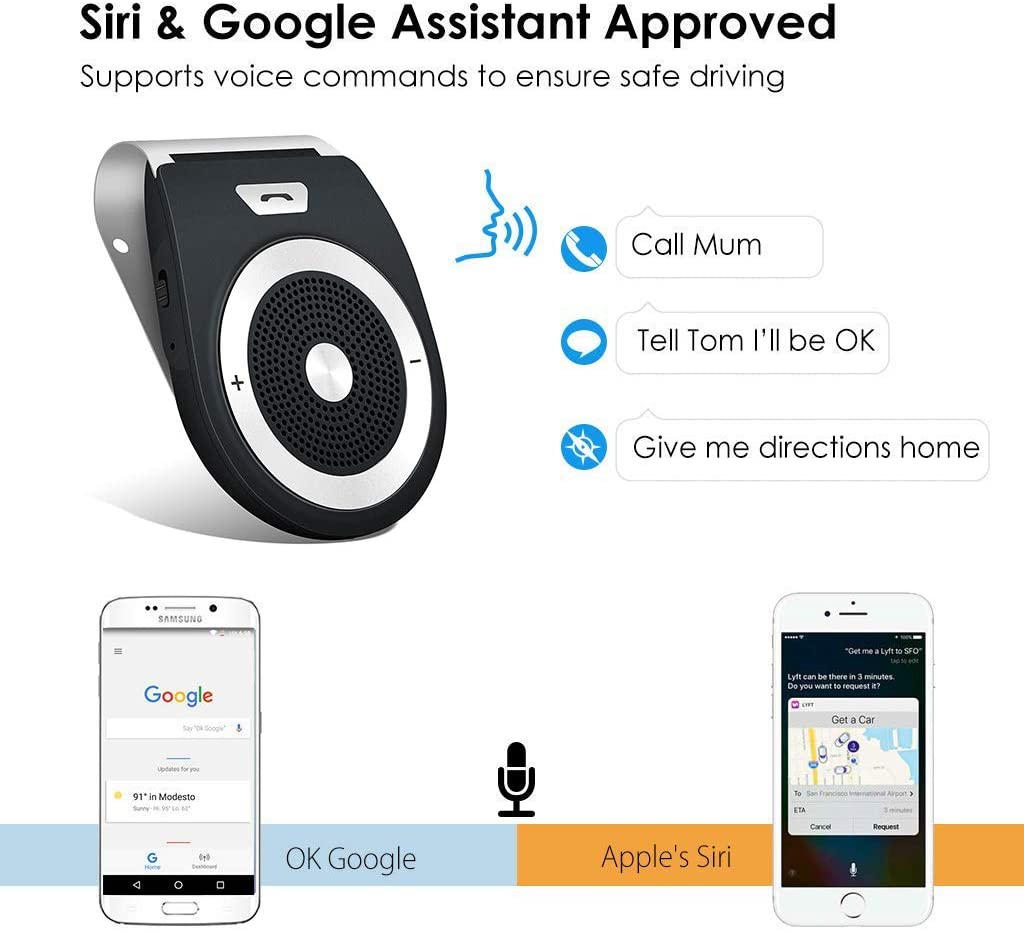 Bluetooth Car Speakerphone Kits,Aigital Bluetooth 4.1 HandsFree Motion