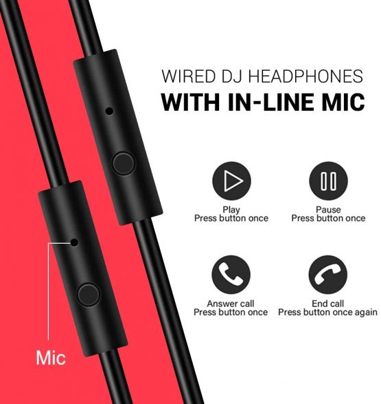 OneOdio DJ Headphones, Over Ear Headphones for Studio Monitoring and Mixing, Professional Headset with Stereo Bass Sound, Foldable Headphones Suitable for Electric Drum Keyboard Guitar Amplifier - Image 4