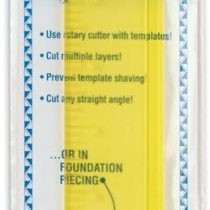 CM Designs Add-A-Quarter Ruler, 12 inches, Transparent Yellow, 12"