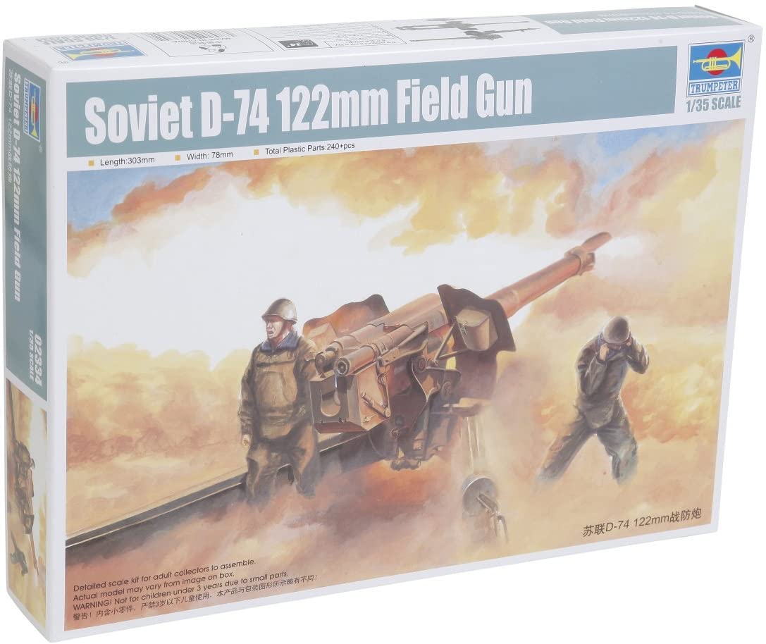 Trumpeter 1:35 - Soviet D-74 122mm Field Gun, Various, Large