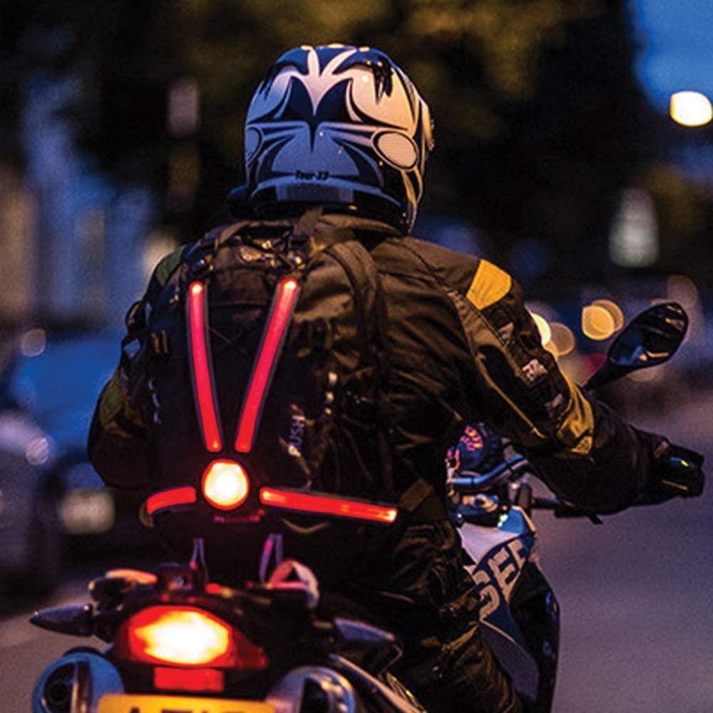 Oxford CommuterX4 Fibre Optic Rear Light - Black/Red, One Size, Black / Red - Image 4