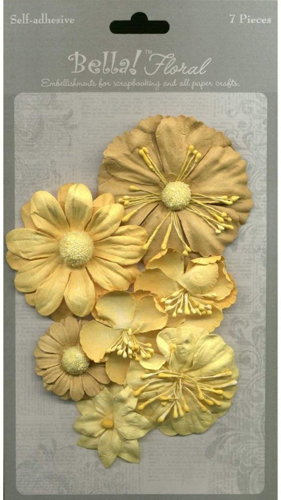 Ruby Rock-It Bella Paper Florals-Gold