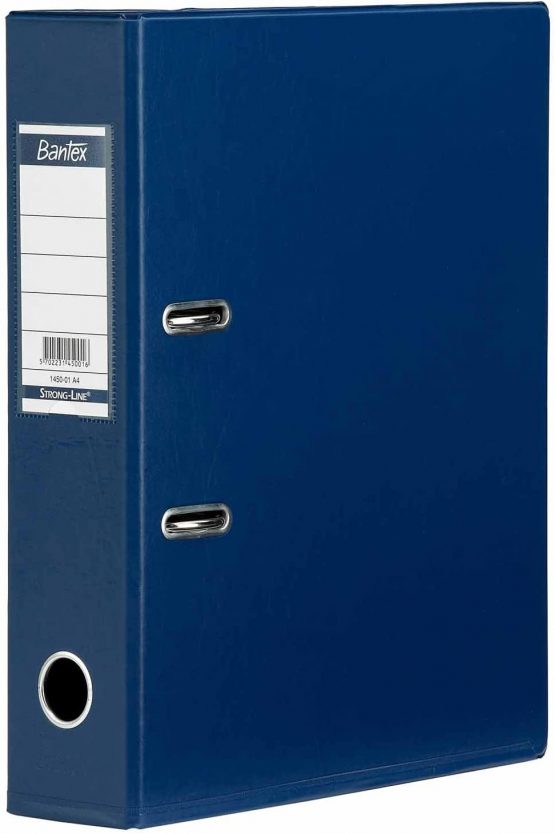 Bantex Lever Arch File PVC A4 Blue 50mm 1451-01 [pack of 1]