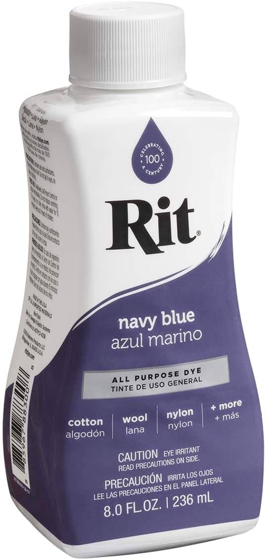 Nakoma 88300 Rit Liquid Dye, Multi-Colour, 8 oz, Navy Blue, 8 fl oz