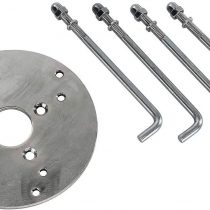 SLV 230061 Concrete anchor set for VAP SLIM, BERRA and SITRA SL, Steel, silver-grey,