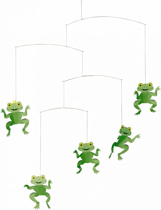Flensted 112a The Happy Frog Mobile, Multi-Colour, 53 x 45 cm