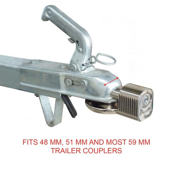 Master Lock 377EURDAT Heavy Duty Trailer Lock (Universal Hitch Lock, Weatherproof) - Image 4
