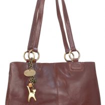 Catwalk Collection Handbags - Women's Large Vintage Leather Tote/Shoulder Bag - BELLSTONE