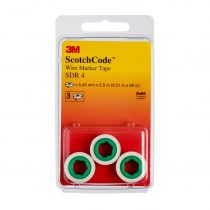 4 Wire Identification Marker Refill Rolls 3 M Scotch Code SDR Number 4 (Pack of 3)