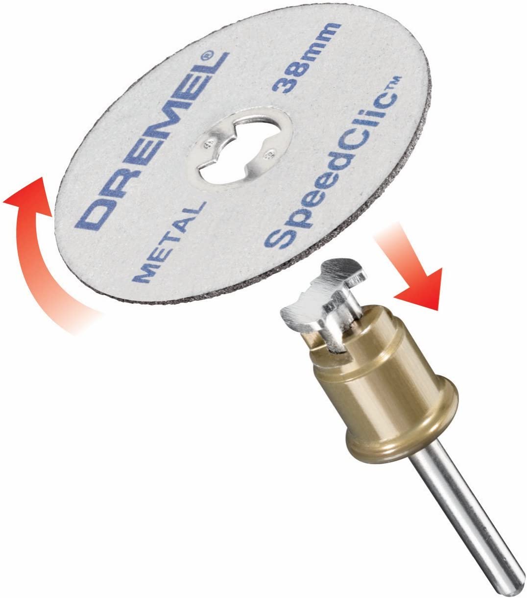 Dremel EZ SpeedClic SC456B Metal Cutting Wheel 12-pack, 12 Cutting Wheels with 38mm Cutting Diameter for Rotary Tools - Image 3