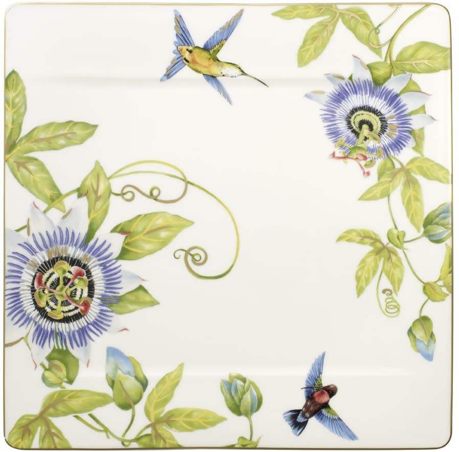 Villeroy & Boch Amazonia 35 x 35 cm Buffet Plate, Blue,gold,red