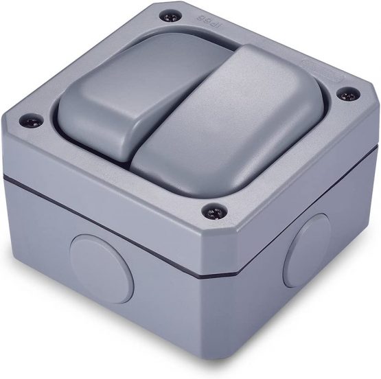Aodoka Weatherproof Switch, IP66 Outdoor Double Switch (10A 2-Gang) - Image 3
