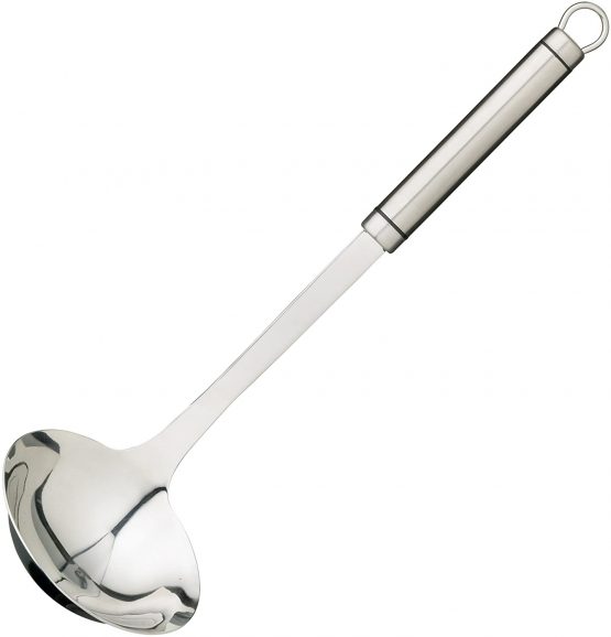 KitchenCraft KCPROGL Professional Soup Ladle, Stainless Steel, 33 cm, Silver